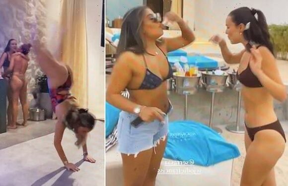 Welsh WAGs party in Qatar as their partners prepare to face England