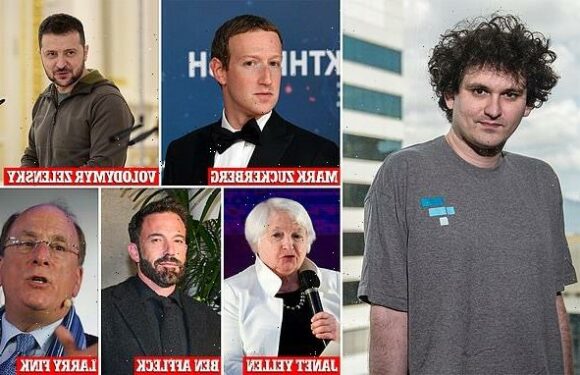 Zelensky and Zuckerberg set appear alongside disgraced FTX founder