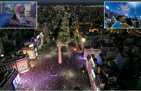 A MILLION Argentina fans storm Buenos Aires after World Cup victory