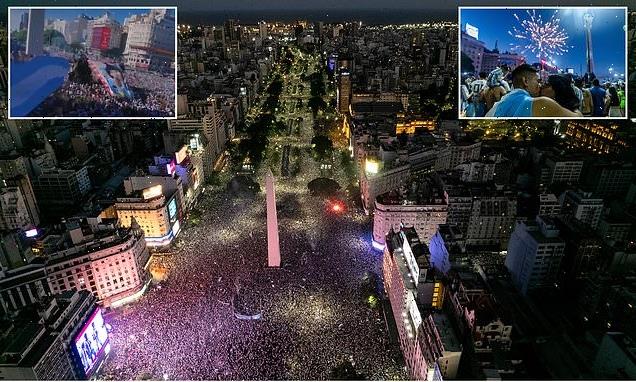A MILLION Argentina fans storm Buenos Aires after World Cup victory