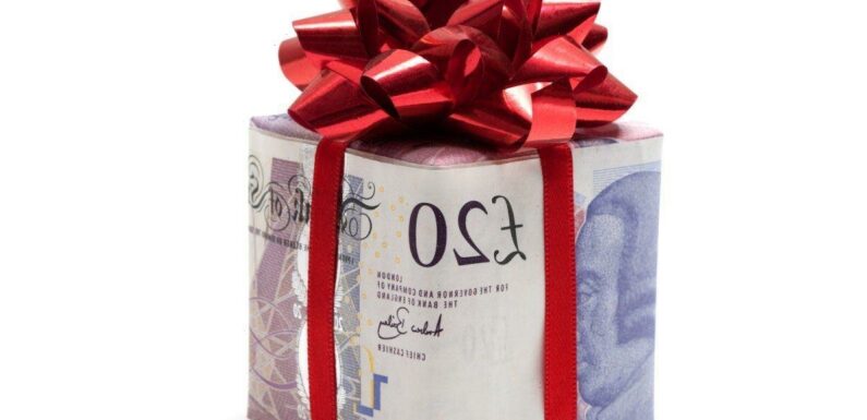 A third of parents plan to give their children money this Christmas