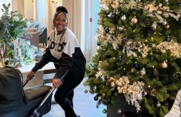Alexandra Burke unveils incredible silver Christmas decorations at London mansion