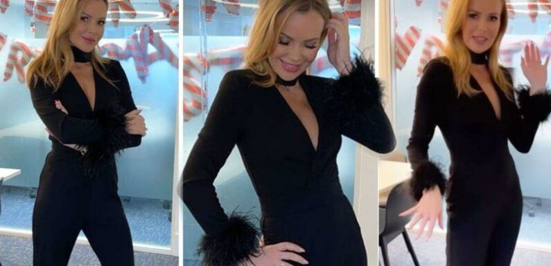 Amanda Holden flaunts jaw-dropping body in skintight jumpsuit