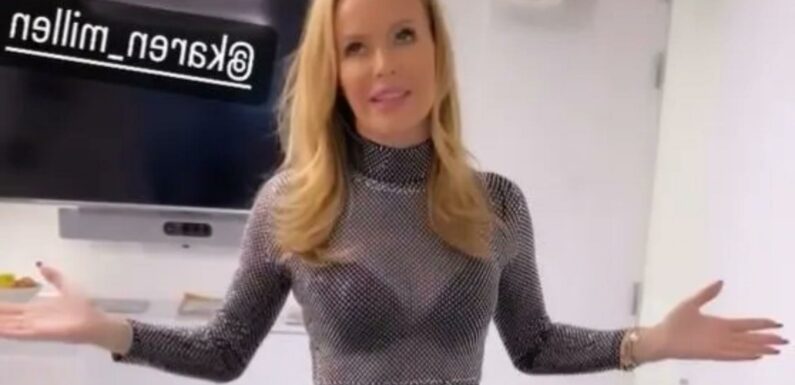 Amanda Holden thrills fans as she wears see-through top to work on coldest day of the year | The Sun