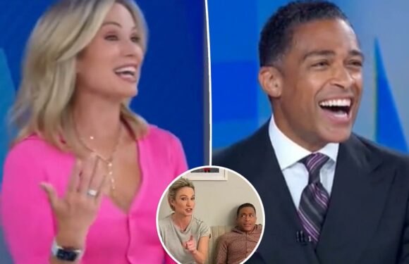 Amy Robach, T.J. Holmes seen flirting for months in resurfaced videos