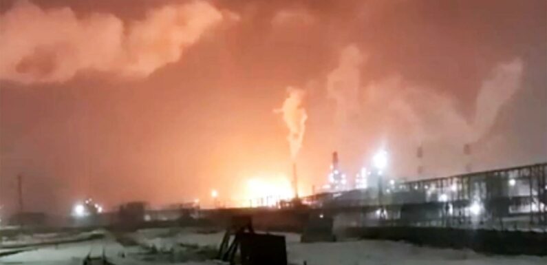 Another Putin oil refinery hit by huge explosion ‘like earthquake or plane crash’ amid wave of suspected sabotage blasts | The Sun