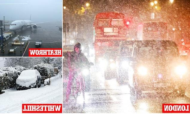 Arctic blast brings UK to halt: Gatwick CLOSES runway due to snow