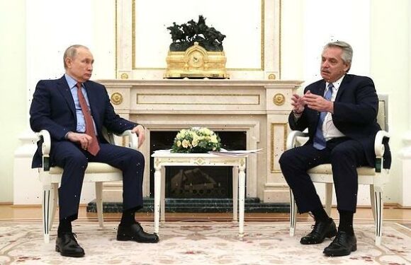 Argentina's President tells Putin 'the world needs unity and peace'