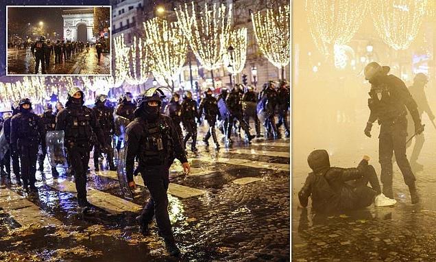 Armed police crack down on French fans angry over World Cup defeat