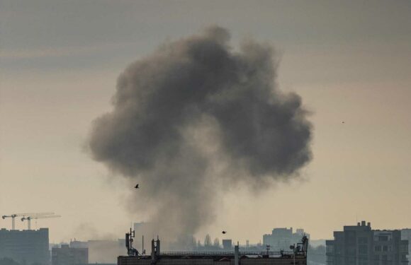 At least one killed & several injured as Ukrainian capital Kyiv pounded with missiles with hotel and homes hit | The Sun