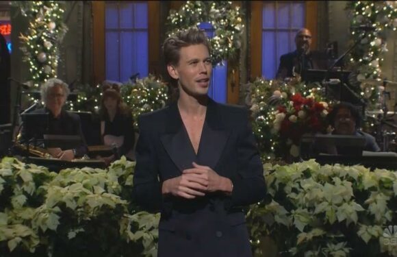 Austin Butler Chokes Up Paying Tribute to Late Mom in ‘SNL’ Monologue