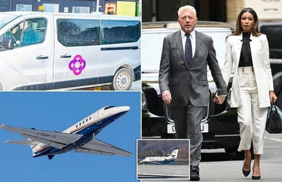 Boris Becker boards private jet to fly out of UK to Germany