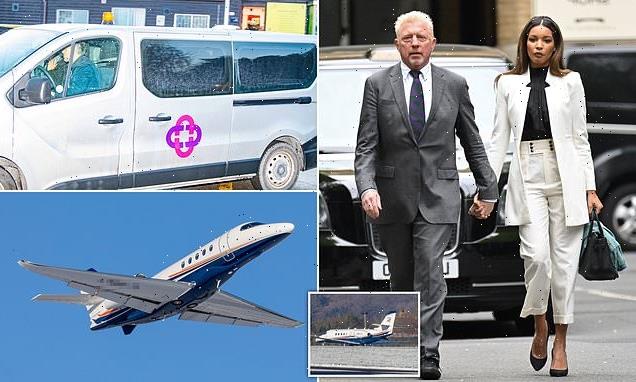 Boris Becker boards private jet to fly out of UK to Germany