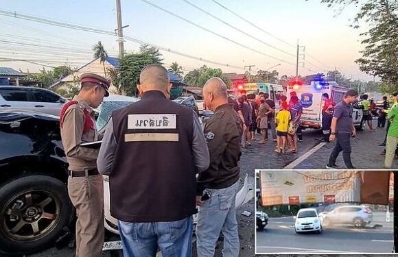 British pensioner and boyfriend killed in horror car crash in Thailand