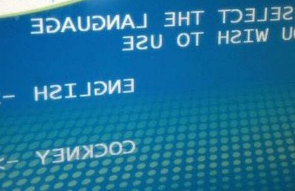 Brits left in stitches at cockney rhyming slang ‘language option’ on ATM