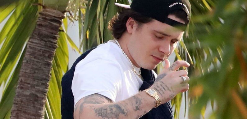 Brooklyn Beckham spends New Year’s Eve with wife away from family