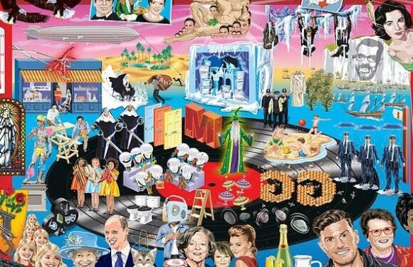 Can YOU spot the 50 pop stars and bands hidden in this image?