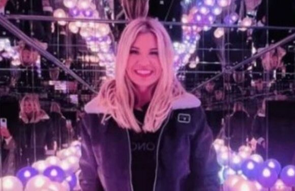 Christine McGuinness cannot contain her smile as she reunites with Chelcee Grimes after kiss