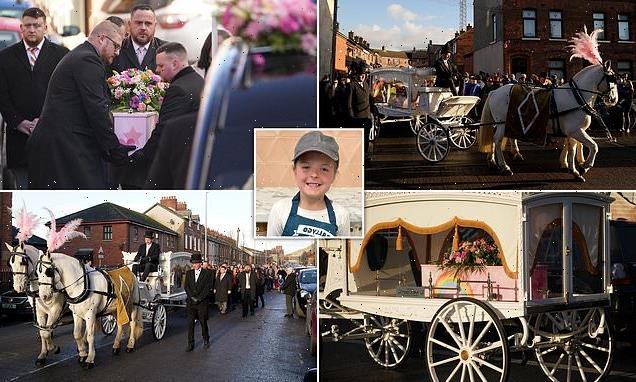 Coffin for girl who died after contracting Strep driven through street