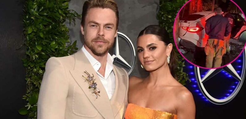 Derek Hough and Fiancee Hayley Erbert 'Both OK' After 'Scary' Car Accident