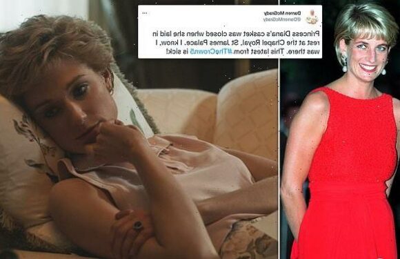Diana's former chef blasts The Crown for showing the royal in coffin