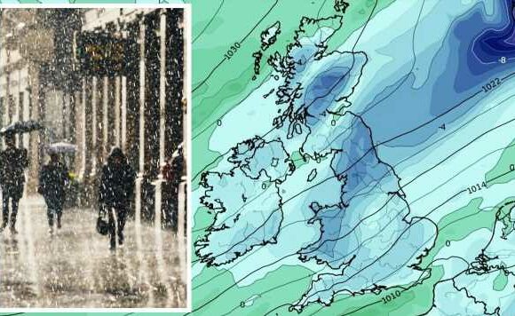 Exact days in December when snow showers will carpet much of Britain