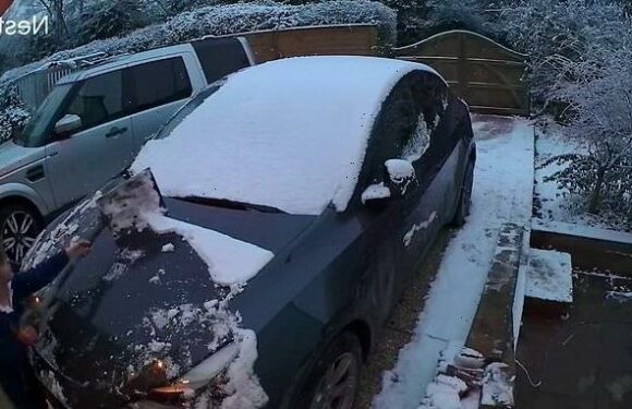 Father is horrified to find scratches all over his car bonnet