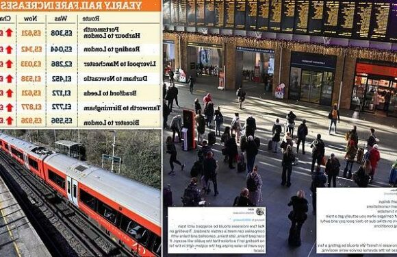 Fury as rail fares rise AGAIN: Commuters blast 5.9% increase