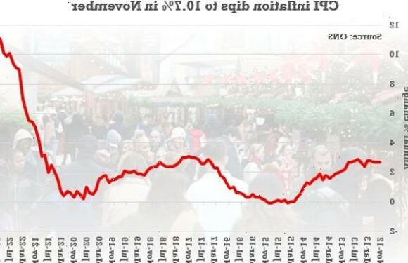 Has inflation FINALLY peaked? CPI rate eases to 10.7% in November