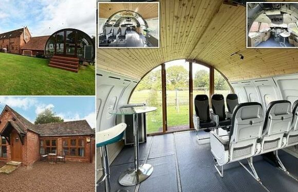 Home which featured that boasts an airplane cockpit on sale for £1.25M