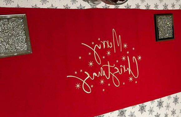 I lost my Christmas tablecloth so came up with a way to avoid spending £10 on a new one – it saves on laundry too | The Sun