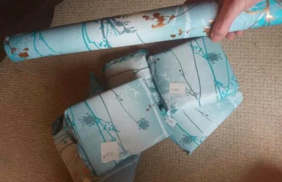 I ran out of wrapping paper so I grabbed a roll of my mum’s – it looked great but then I realised what I actually used | The Sun