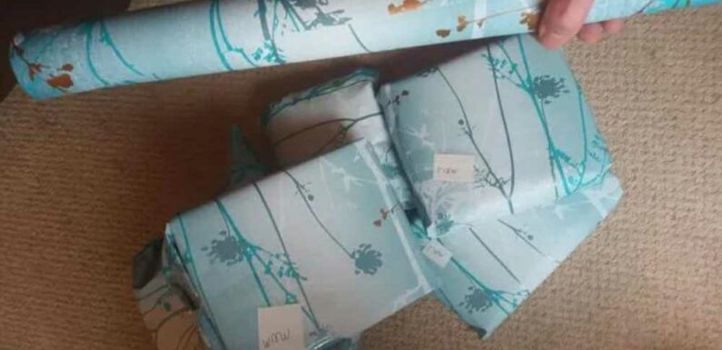 I ran out of wrapping paper so I grabbed a roll of my mum’s – it looked great but then I realised what I actually used | The Sun