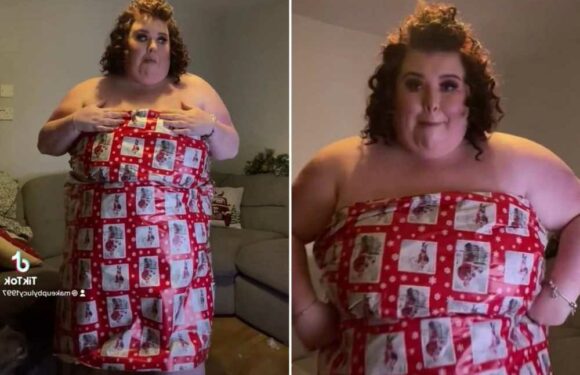 I’m a size 5XL and tried the Christmas wrapping trend – I didn’t realise it would make me feel so sexy | The Sun