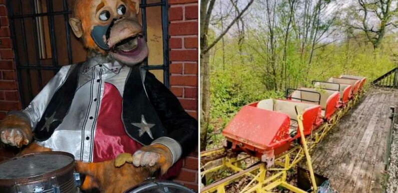 Inside terrifying abandoned theme park full of creepy life-size animatronics & rusting rollercoasters | The Sun