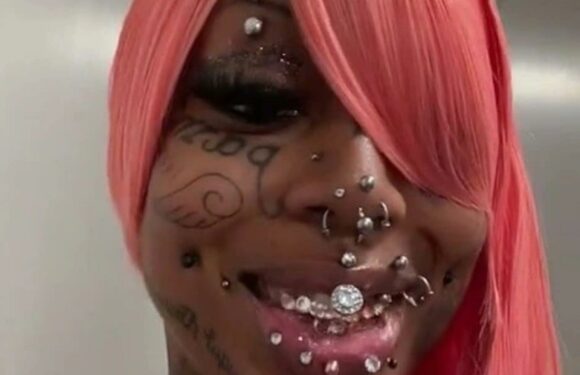 I'm a granny and covered in piercings and tattoos – I've even got diamonds on my teeth and a belly ring through my lip | The Sun