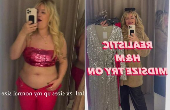 I'm midsize and tried on H&M's new partywear pieces – but it wasn't great, my boobs and bum kept falling out | The Sun