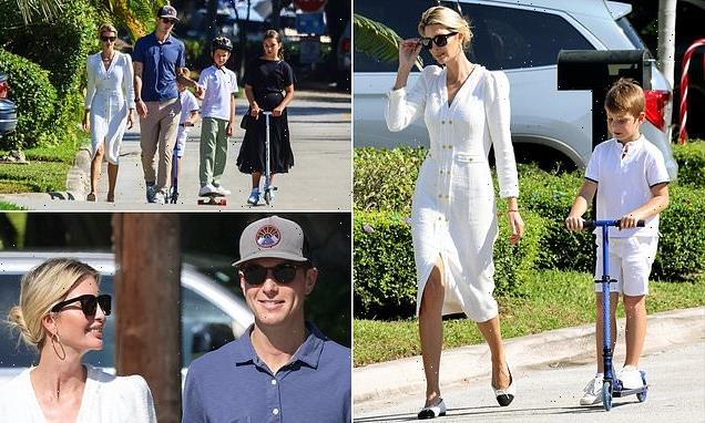 Jared and Ivanka take family stroll to check progress of new $24M home