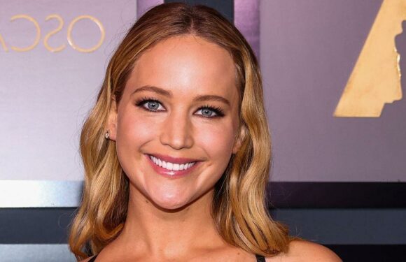 Jennifer Lawrence is a doting mum as she takes baby son Cy to playground