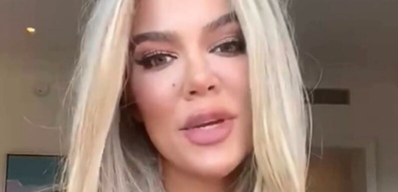 Khloe Kardashian almost suffers wince-inducing wardrobe malfunction in tiny silk robe during sexy new video | The Sun