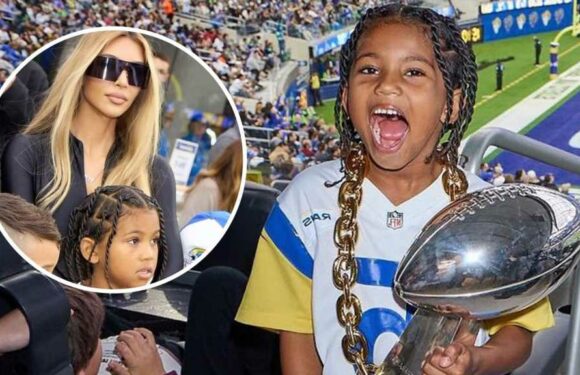 Kim Kardashian Celebrated Saint's 7th Birthday with Epic Meet-and Greet at LA Rams Game