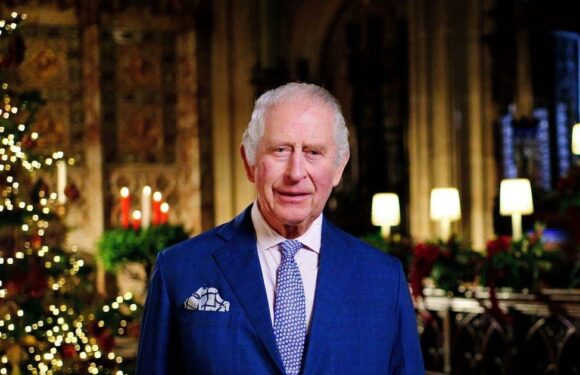 King Charles photographed during first Christmas broadcast with tribute to beloved mother