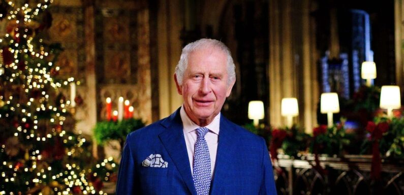 King Charles photographed during first Christmas broadcast with tribute to beloved mother