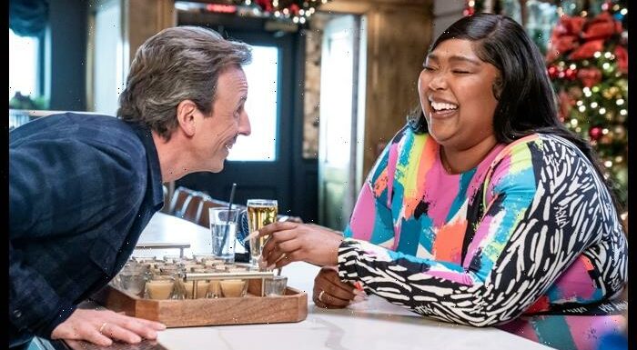 Lizzo Goes Day Drinking With Seth Meyers On ‘Late Night’