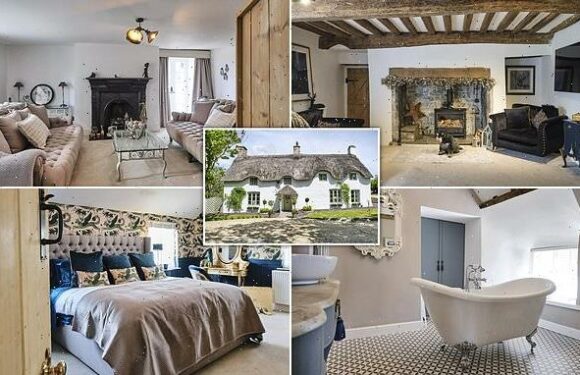 Luxury cottage with ceiling beams from old shipwreck on sale for £1m