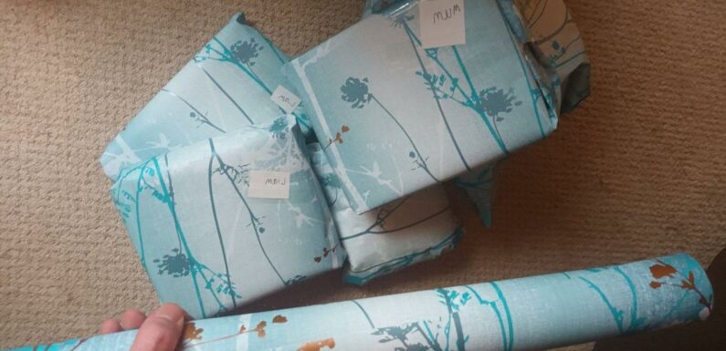 Man ‘ruins’ Christmas after using mum’s expensive wallpaper as wrapping paper