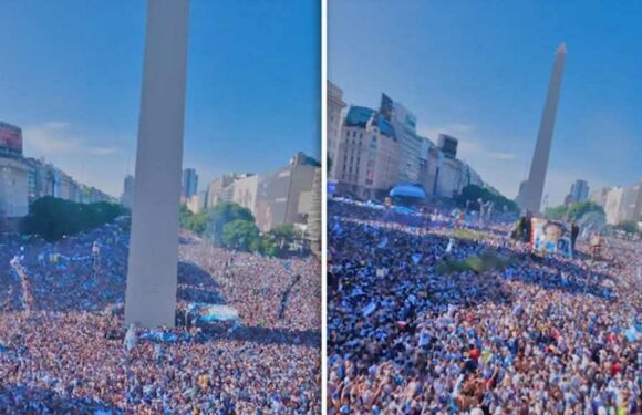 Massive World Cup Party In Streets Of Buenos Aires Captured On Wild Drone Video