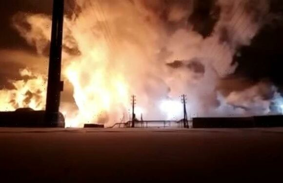 Massive explosion rips through Russian oil and gas field