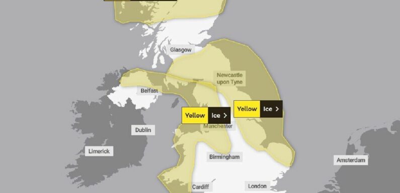 Met Office snow and ice warnings as UK to be gripped by brutal sub-…