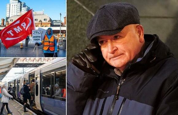 Mick Lynch desperately congratulates RMT strikers as he faces mutiny